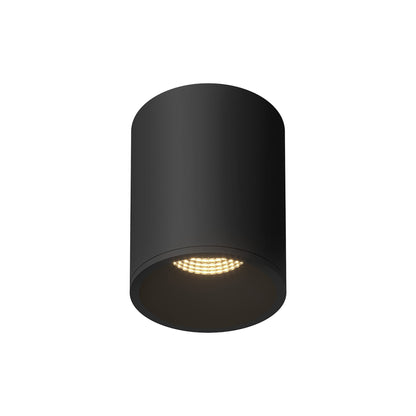 Lorna LED Flush Mount Ceiling Light in Black (18W/4.38-Inch).