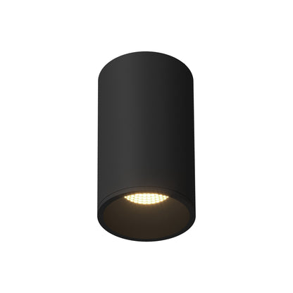 Lorna LED Flush Mount Ceiling Light in Black (20W/4.38-Inch).