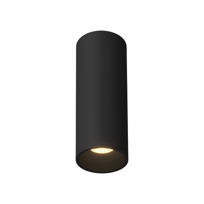 Lorna LED Flush Mount Ceiling Light in Black (24W/4.38-Inch).