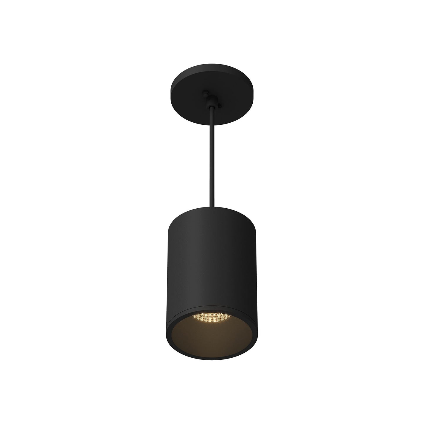 Lorna LED Pendant Light in Black (18W/4.38-Inch).