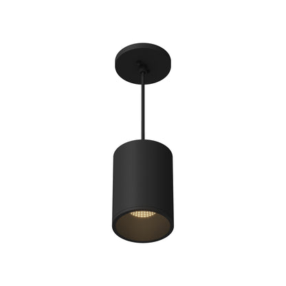 Lorna LED Pendant Light in Black (18W/4.38-Inch).
