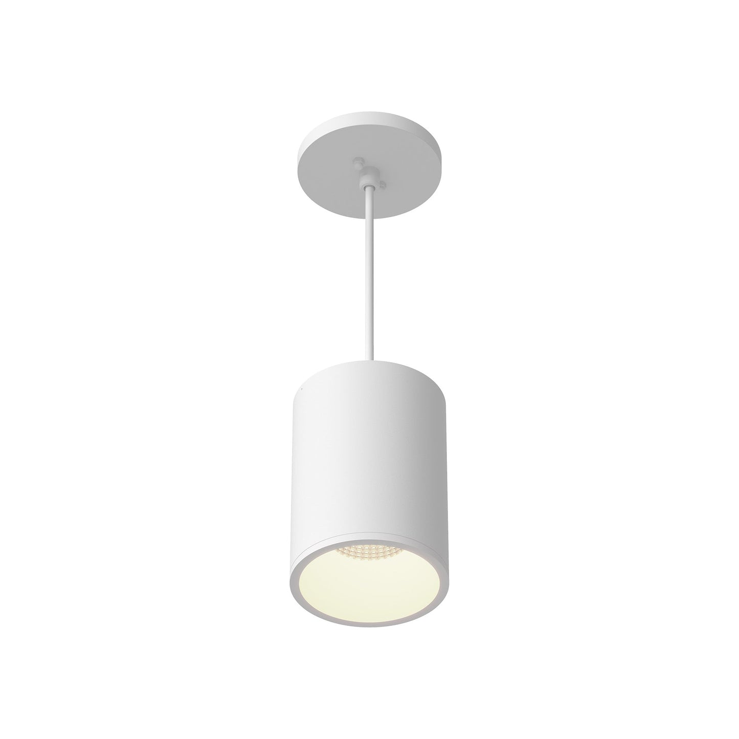 Lorna LED Pendant Light in White (18W/4.38-Inch).