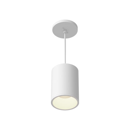 Lorna LED Pendant Light in White (18W/4.38-Inch).