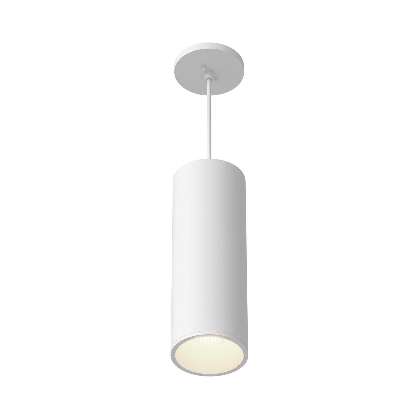 Lorna LED Pendant Light in White (24W/4.38-Inch).