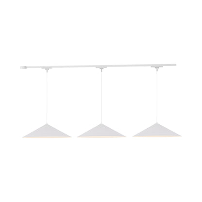 Luiz Trilo Track Multi Light LED Pendant Light in White.