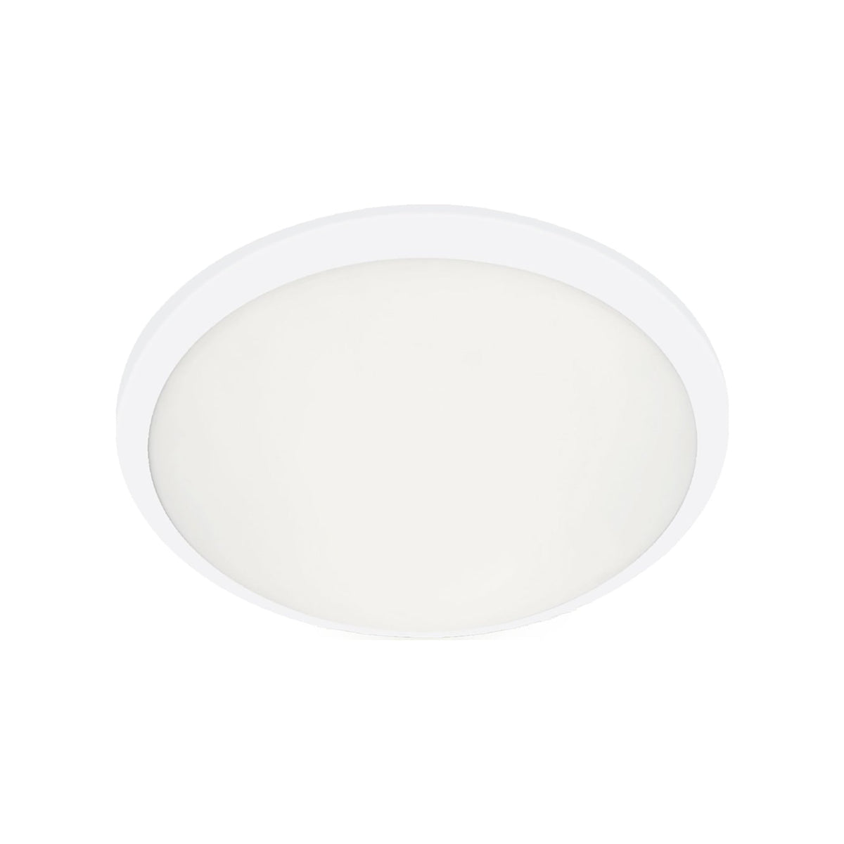 Malta Flush Mount Ceiling Light in White (12-Inch).