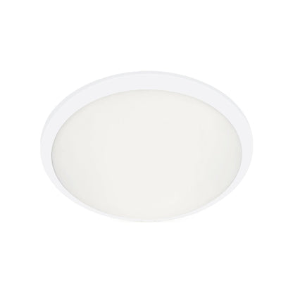 Malta Flush Mount Ceiling Light in White (12-Inch).