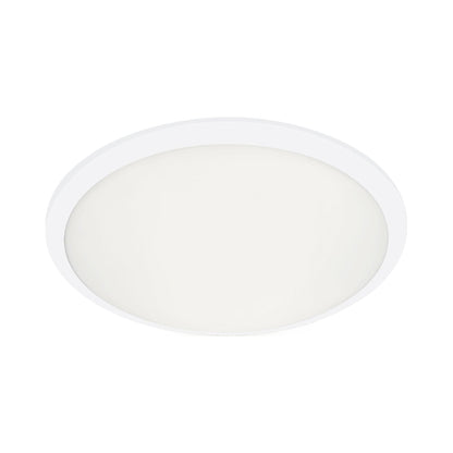 Malta Flush Mount Ceiling Light in White (15-Inch).