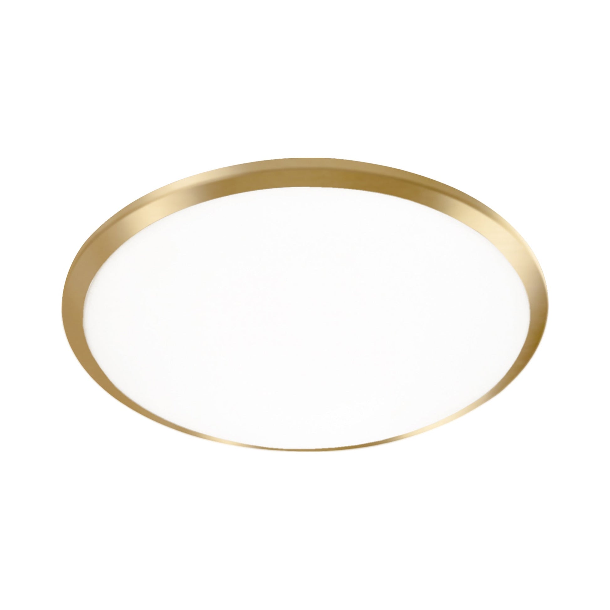 Malta Flush Mount Ceiling Light in Brushed Gold (15-Inch) (LED).