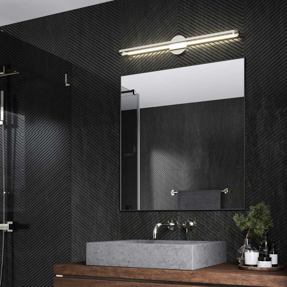 Marlon LED Vanity Light in bathroom.