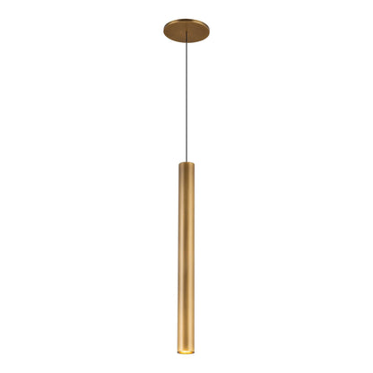 Mason LED Pendant Light in Vintage Brass (20.13-Inch).