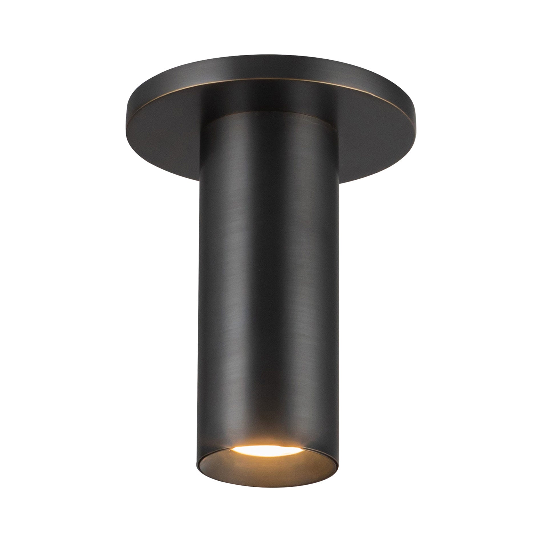 Mason LED Semi-Flush Mount Ceiling Light in Urban Bronze.
