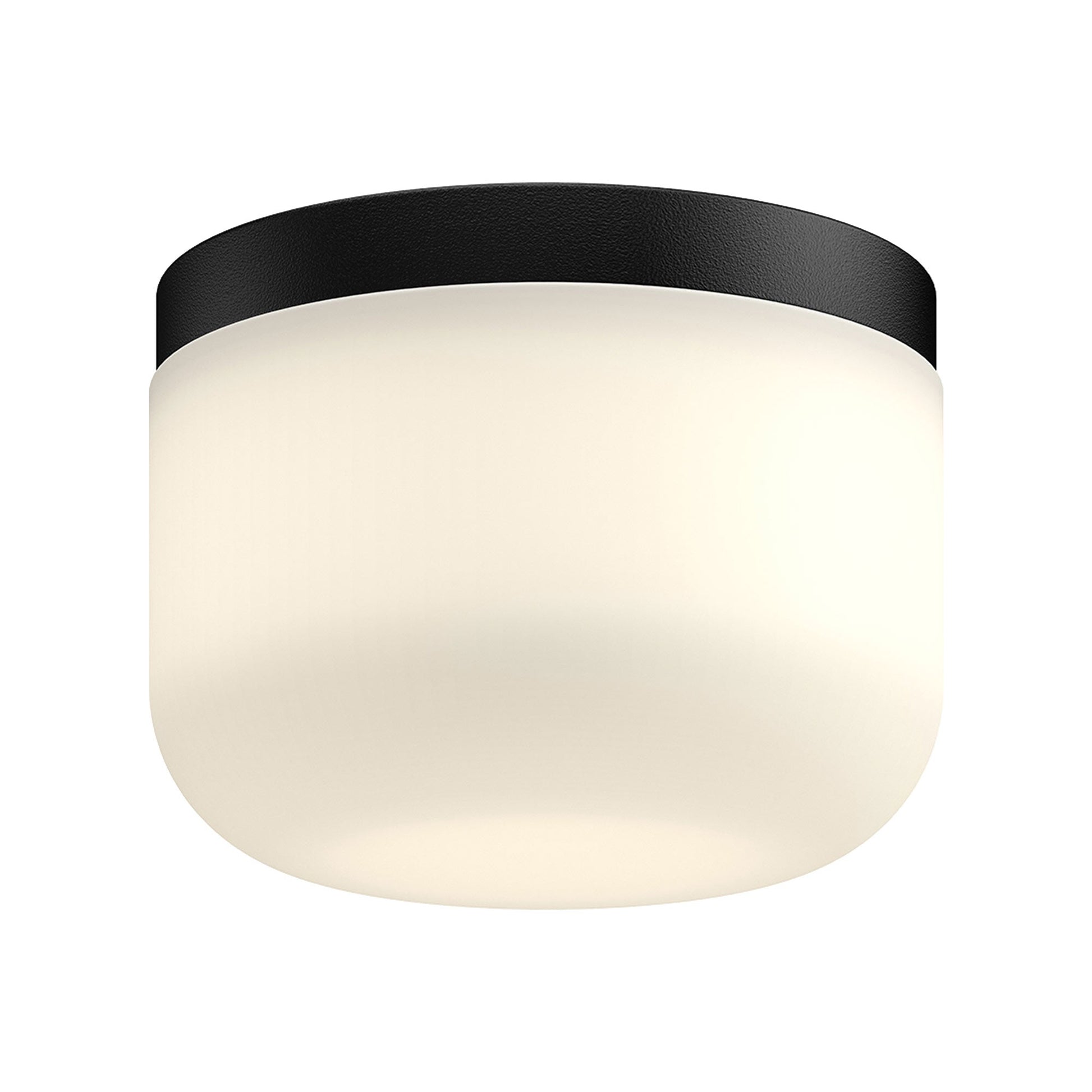 Mel LED Flush Mount Ceiling Light in Black.