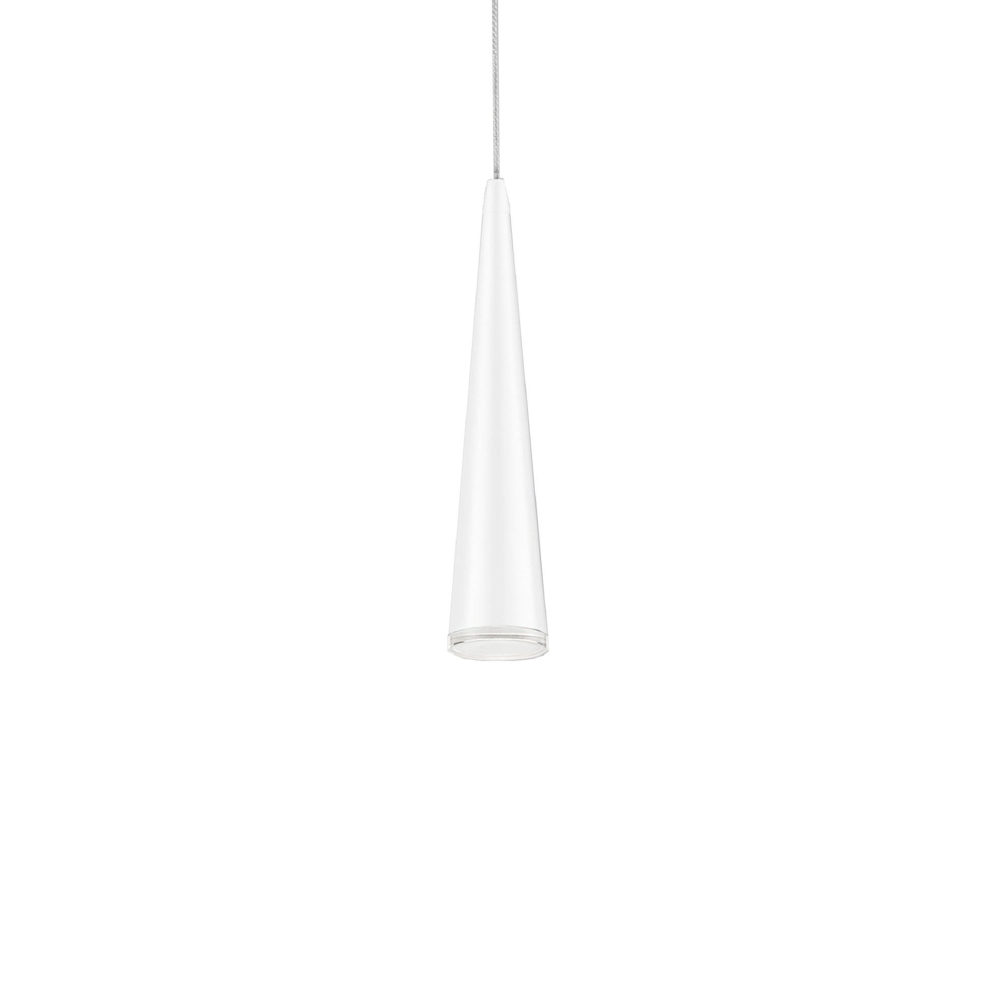Mina LED Pendant Light in White (12-Inch).