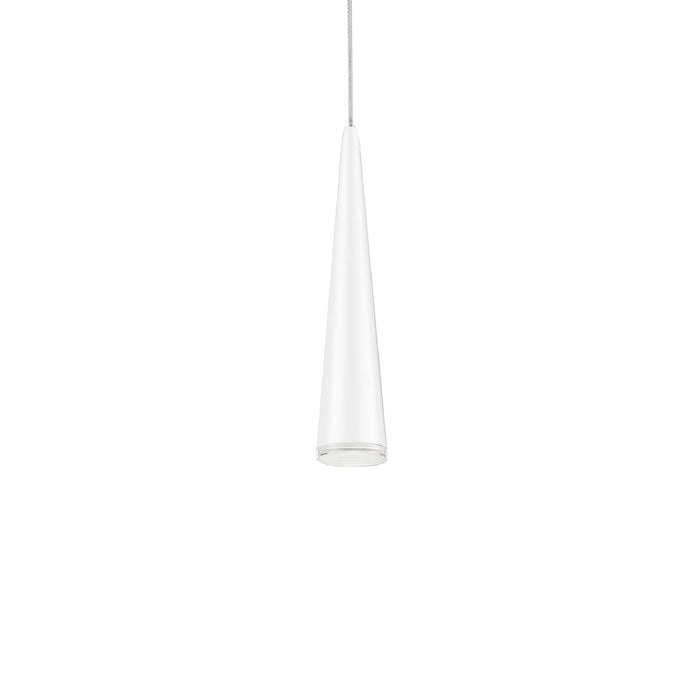 Mina LED Pendant Light in White (12-Inch).