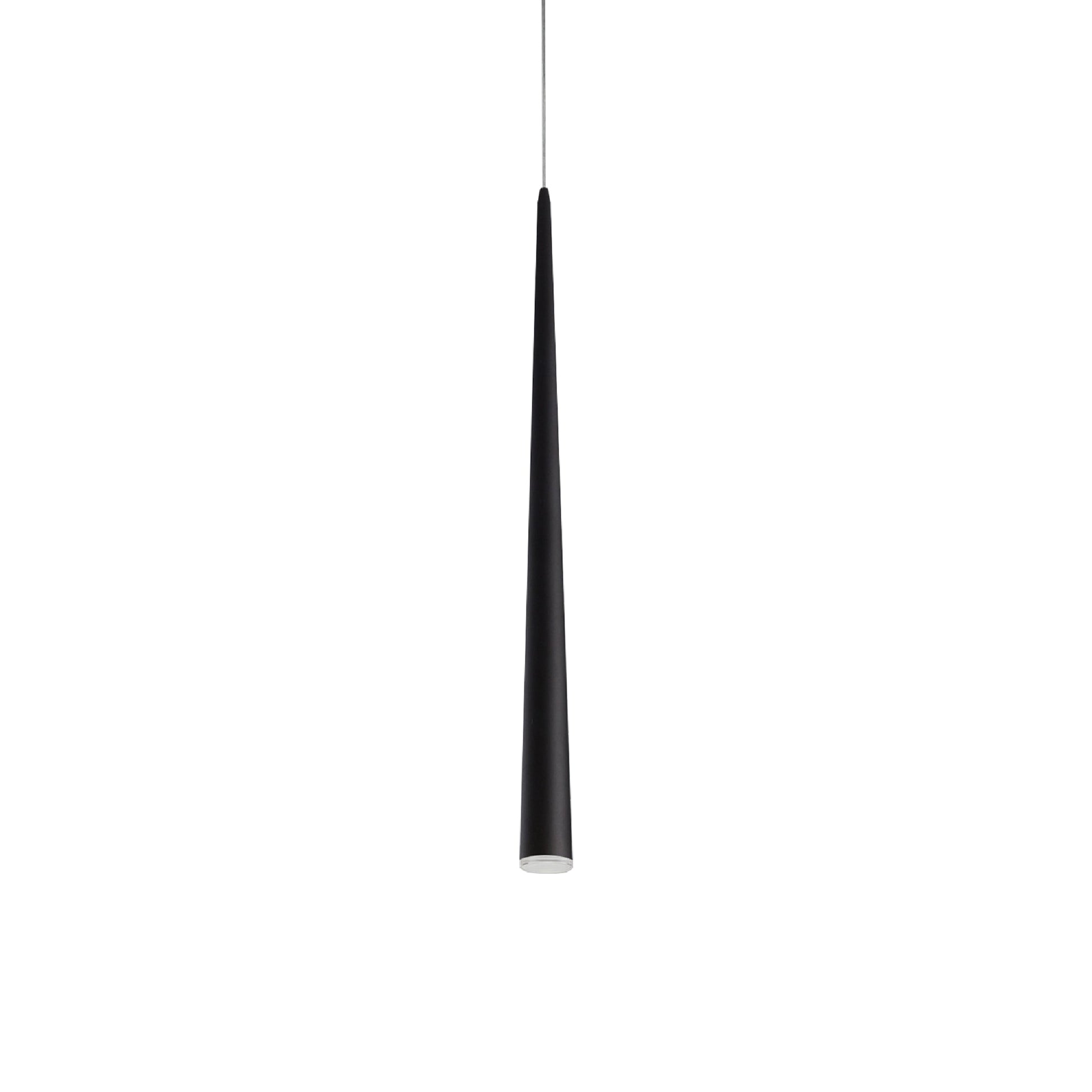 Mina LED Pendant Light in Black (36-Inch).