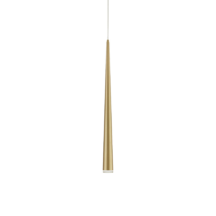 Mina LED Pendant Light in Brushed Gold (36-Inch).
