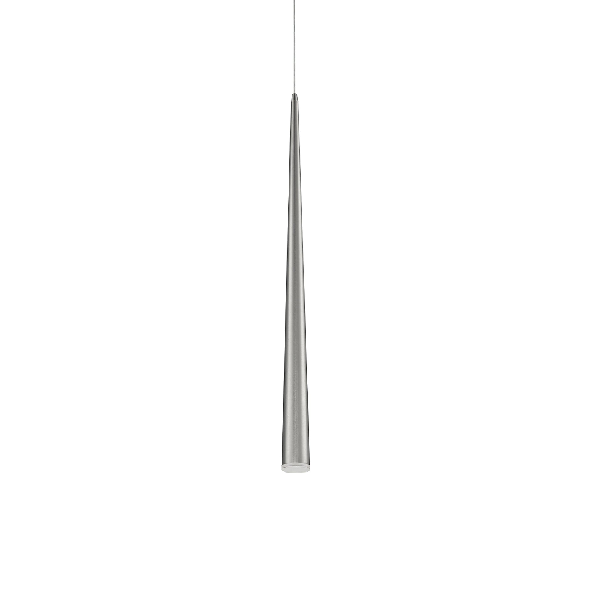 Mina LED Pendant Light in Brushed Nickel (36-Inch).