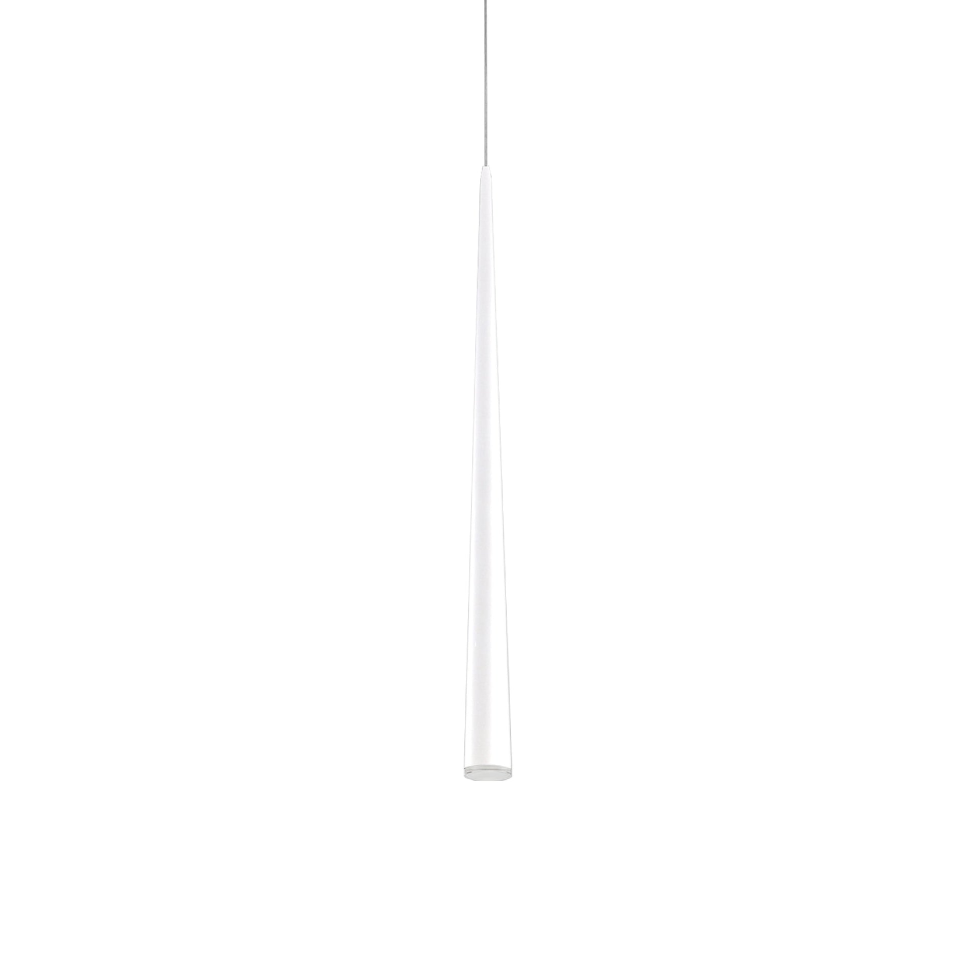 Mina LED Pendant Light in White (36-Inch).