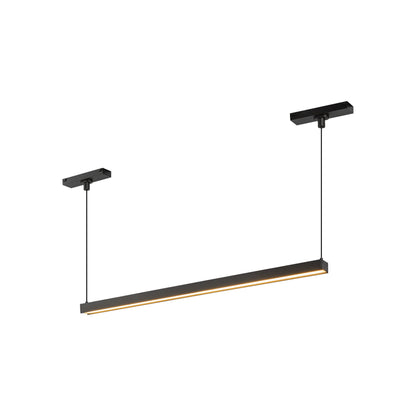 Mira Trilo Track Linear LED Pendant Light in Black (22.13-Inch).