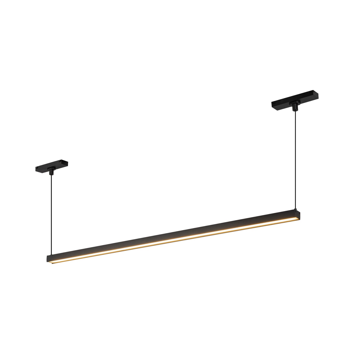 Mira Trilo Track Linear LED Pendant Light in Black (33.13-Inch).