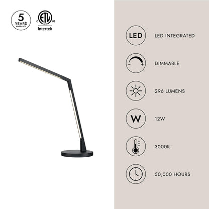 Miter LED Desk Lamp in Detail.