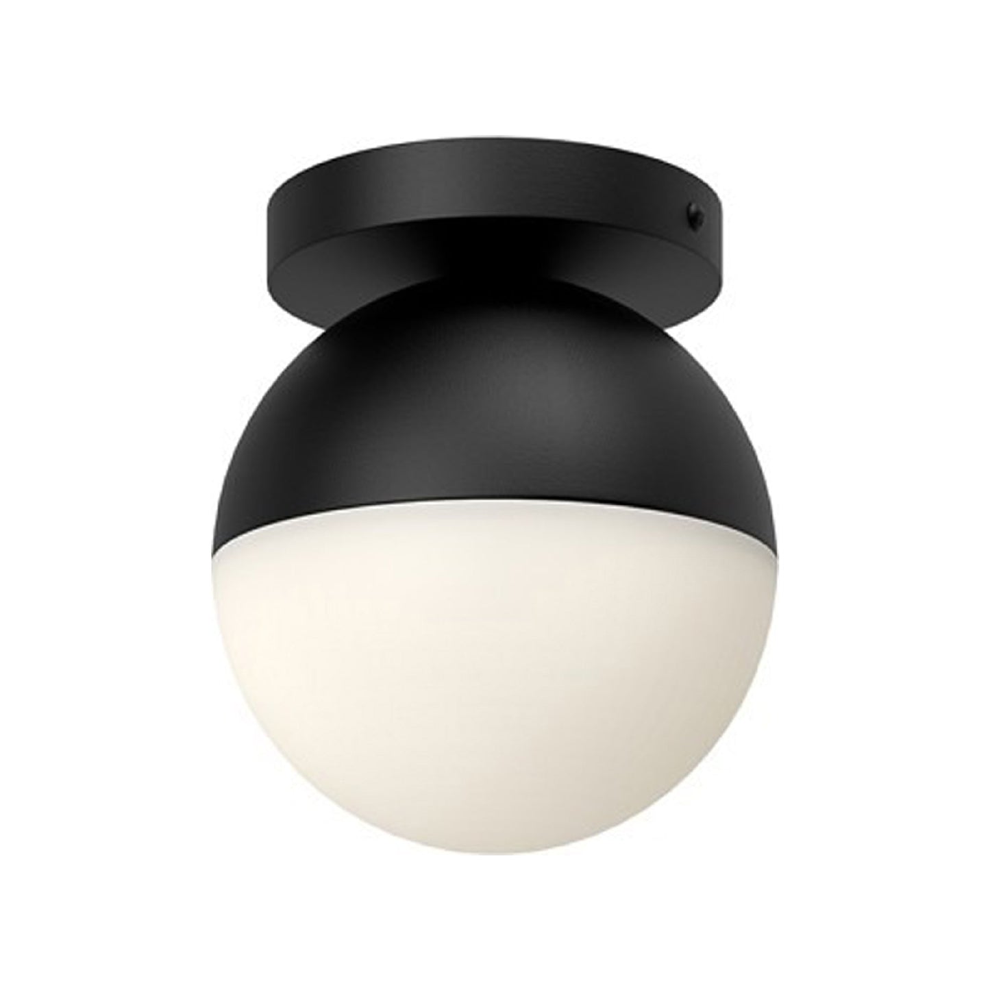 Monae Flush Mount Ceiling Light in Black (Small).