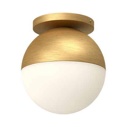 Monae Flush Mount Ceiling Light in Brushed Gold (Large).