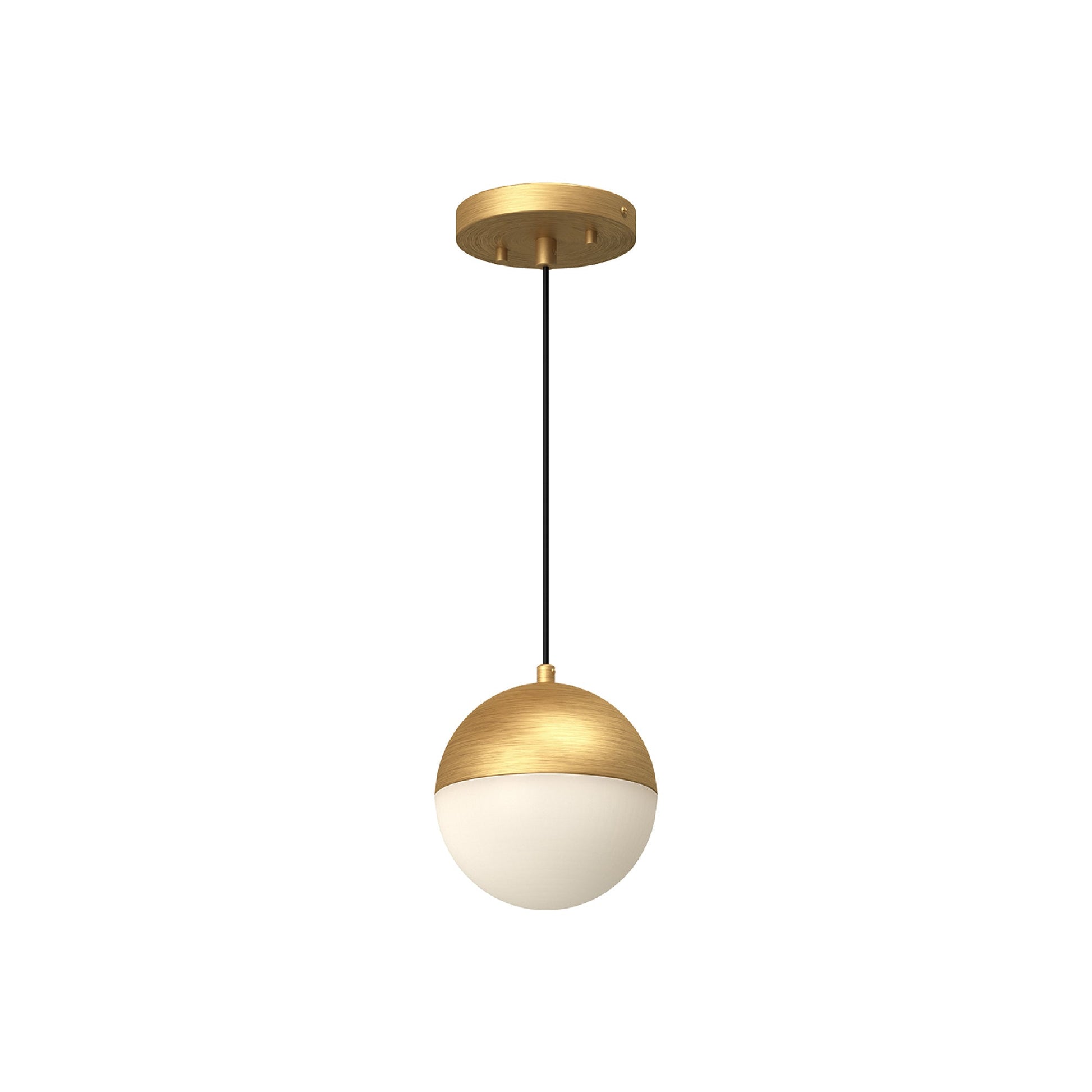 Monae LED Pendant Light in Brushed Gold (Small).