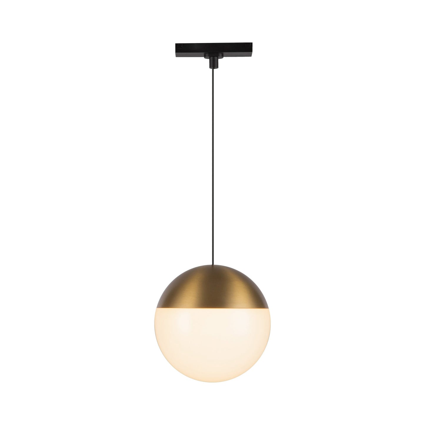 Monae Trilo Track LED Pendant Light in Brushed Gold.