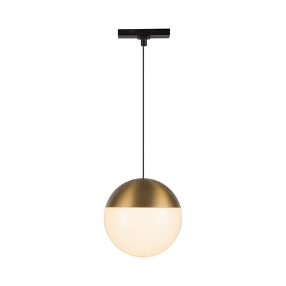 Monae Trilo Track LED Pendant Light in Brushed Gold.
