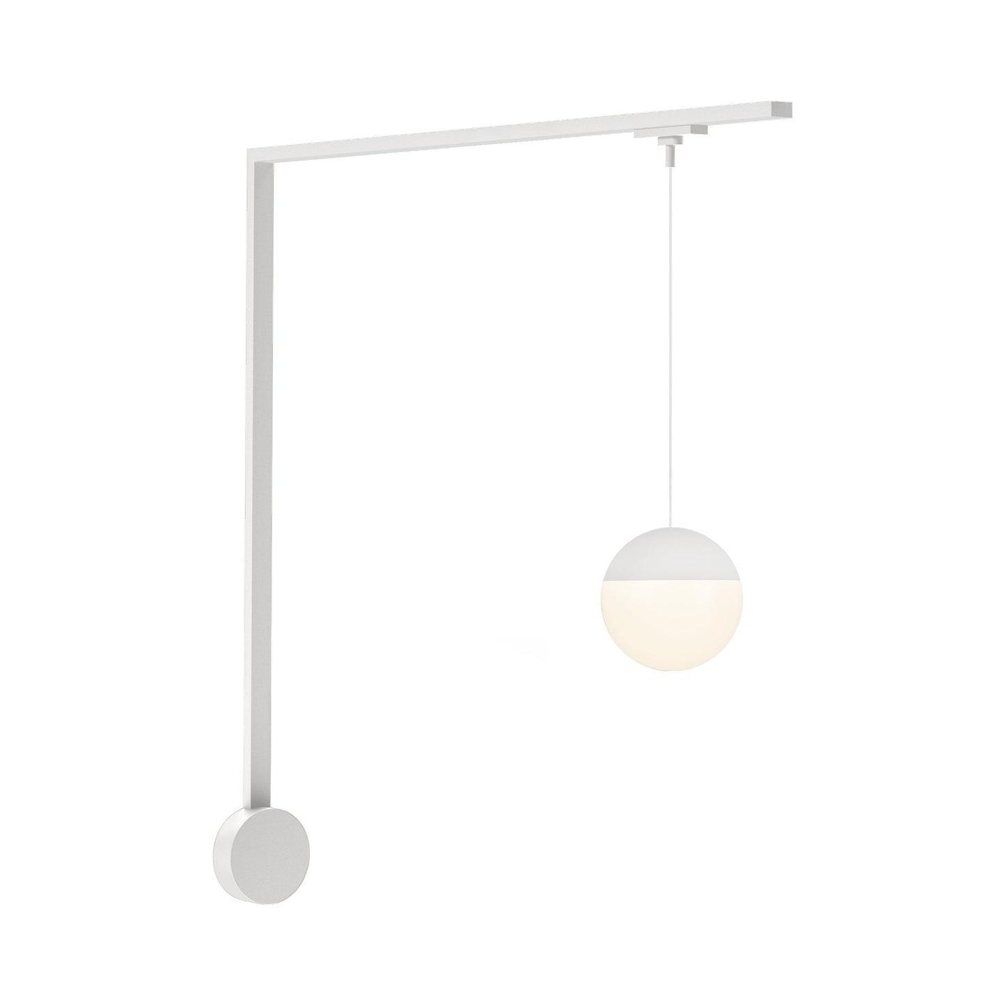Monae Trilo Track LED Wall Light in White.