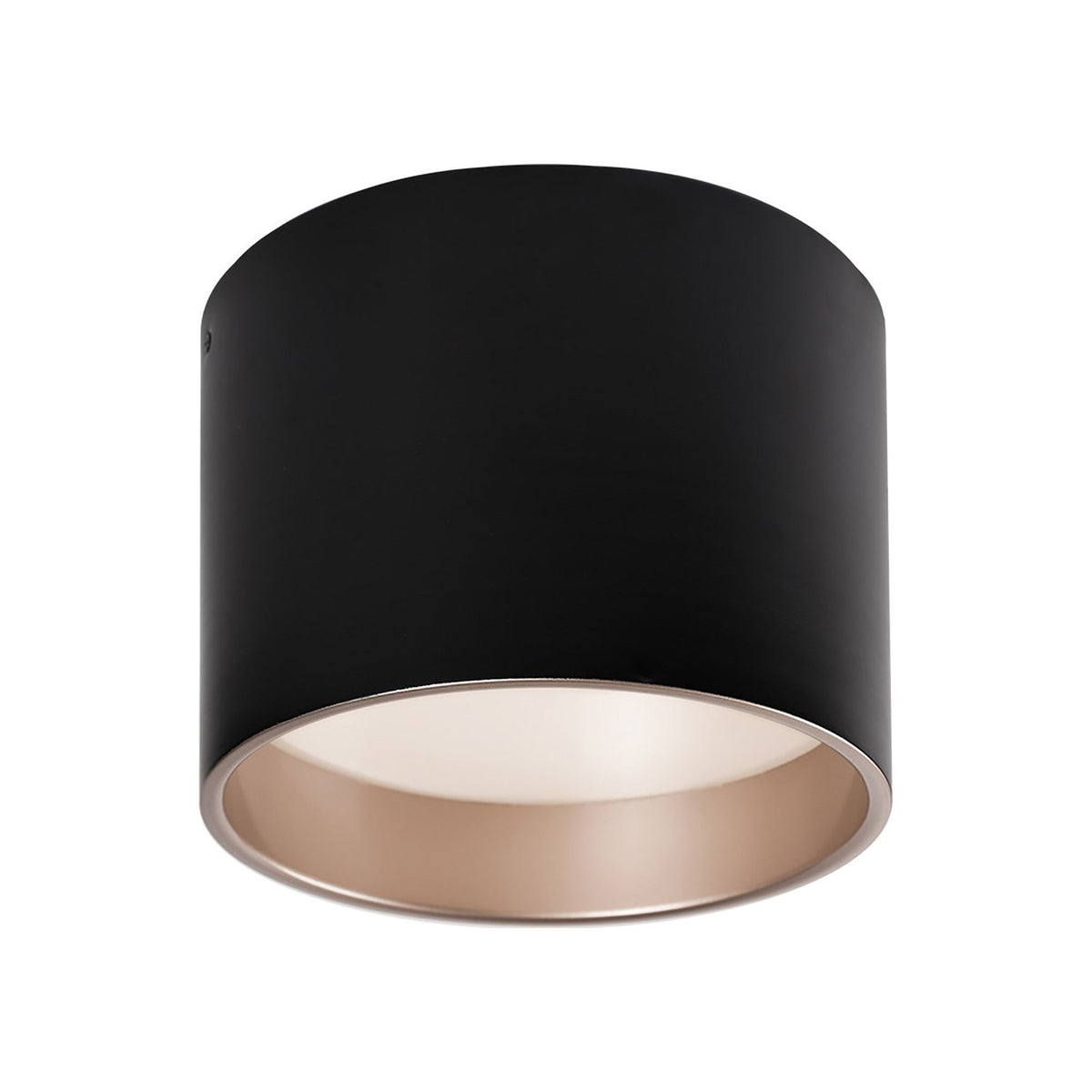 Mousinni LED Flush Mount Ceiling Light in Black (Small).