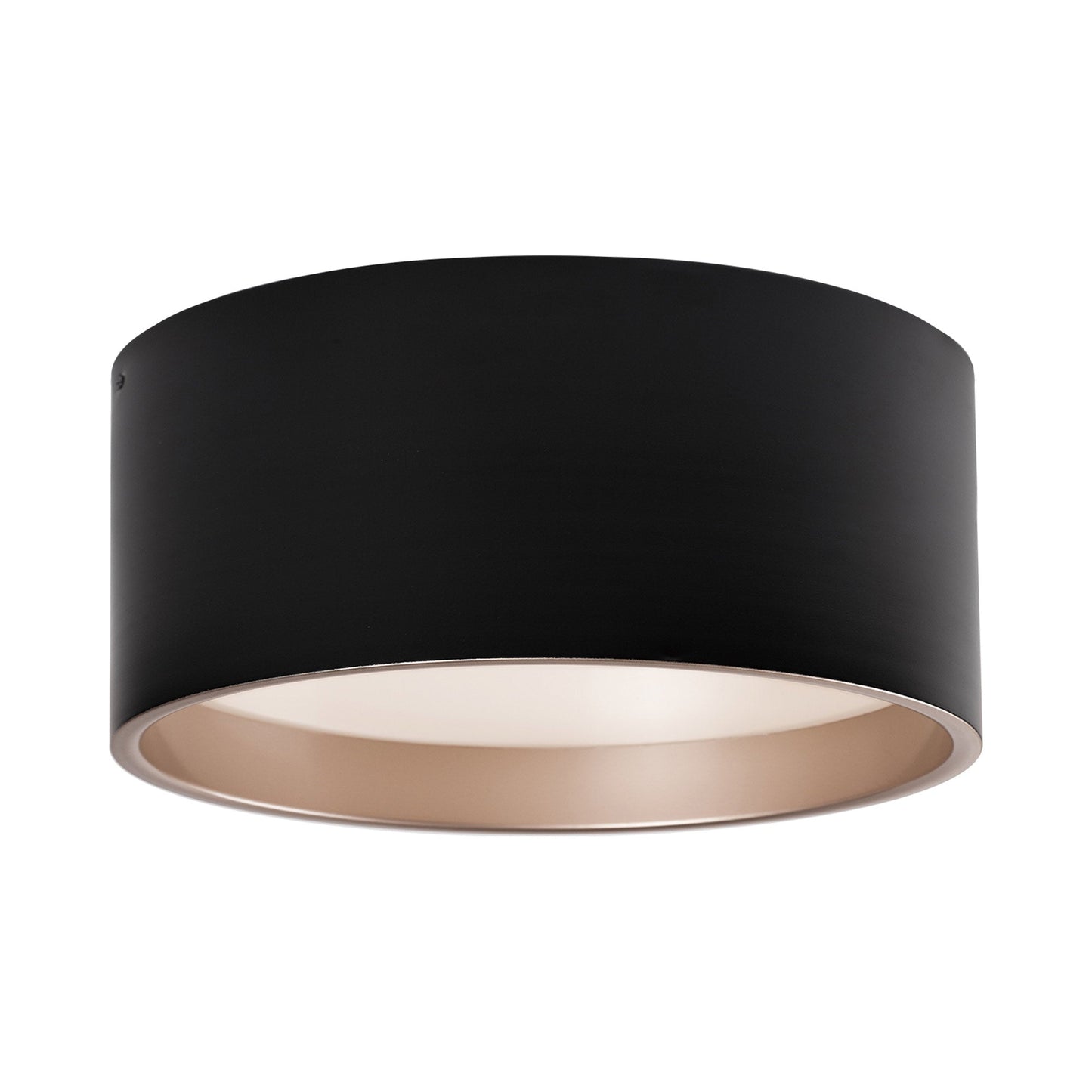 Mousinni LED Flush Mount Ceiling Light in Black (Large).