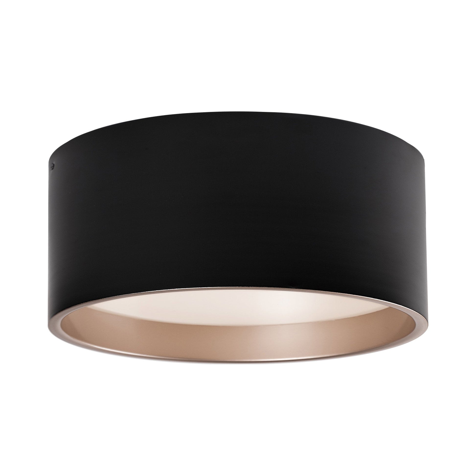 Mousinni LED Flush Mount Ceiling Light in Black (Large).