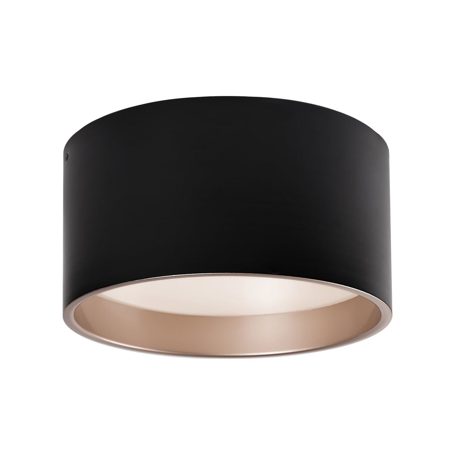 Mousinni LED Flush Mount Ceiling Light in Black (Medium).