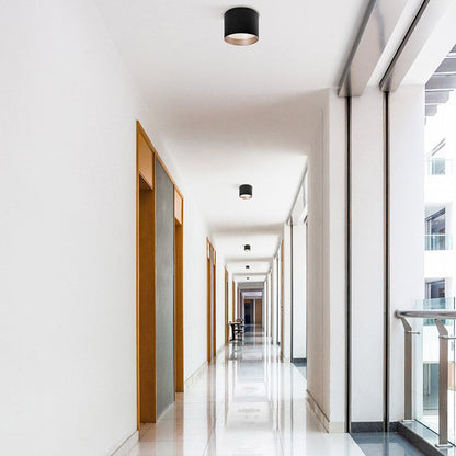 Mousinni LED Flush Mount Ceiling Light in hallway.
