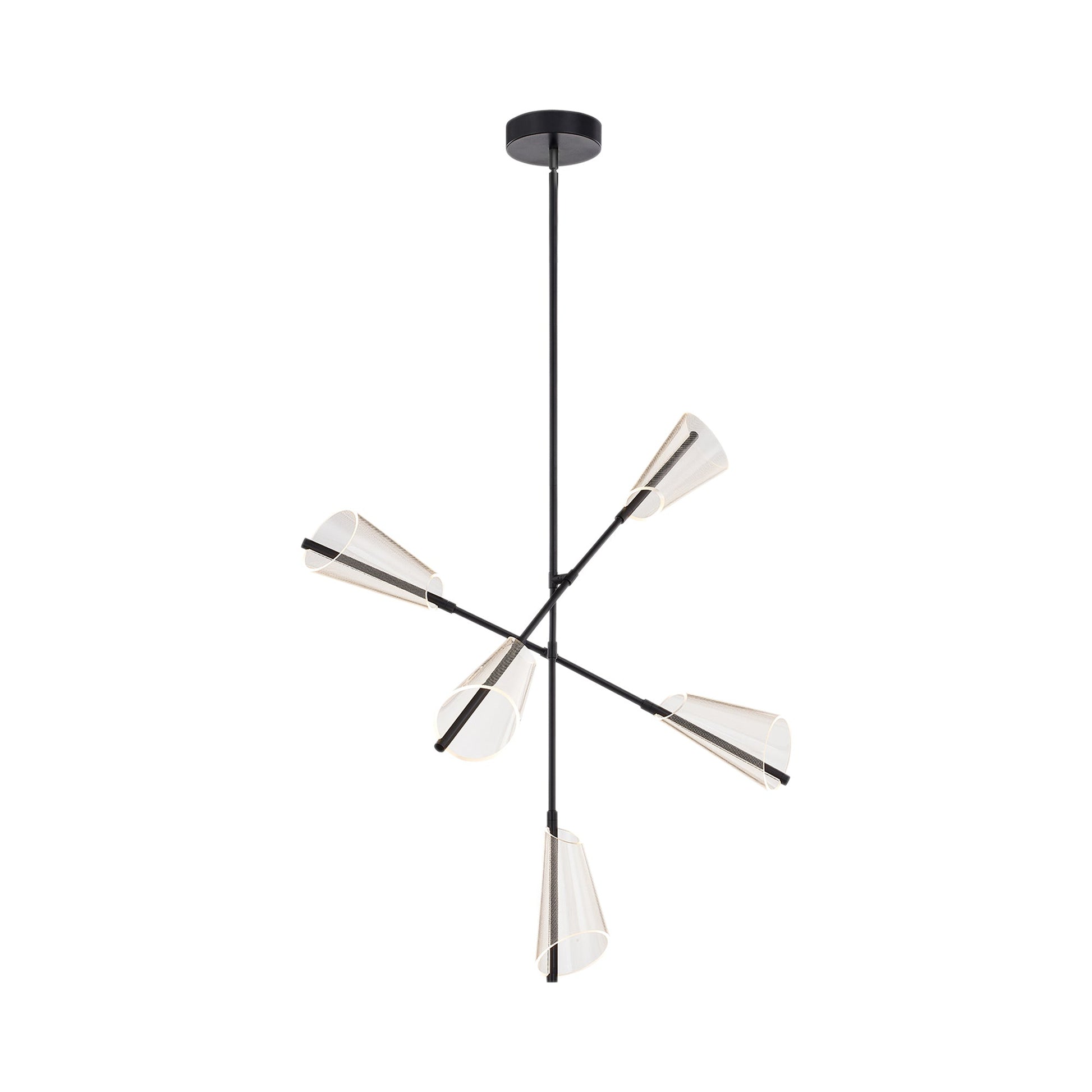 Mulberry LED Chandelier in Black.