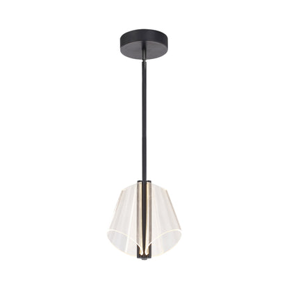 Mulberry LED Pendant Light in Black (2-Light).