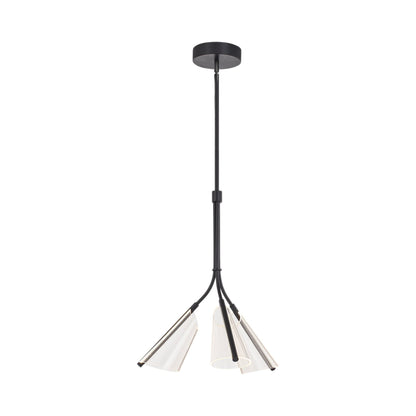 Mulberry LED Pendant Light in Black (3-Light).