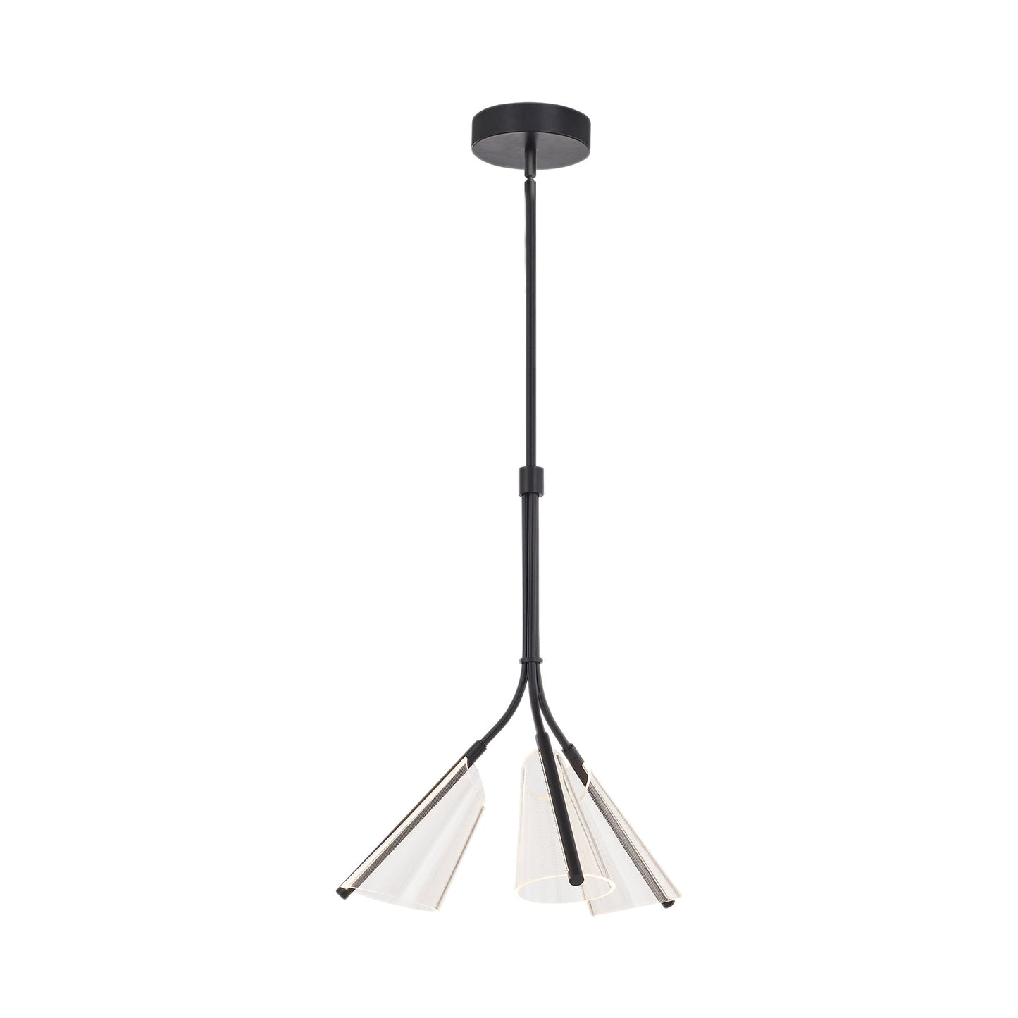 Mulberry LED Pendant Light in Black (3-Light).