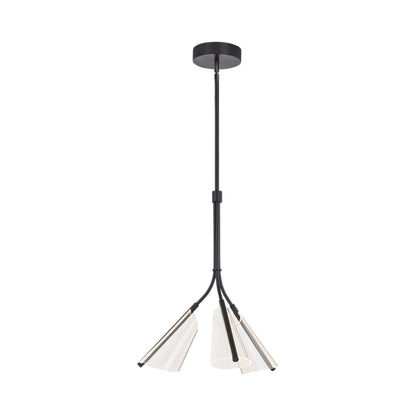 Mulberry LED Pendant Light in Black (3-Light).