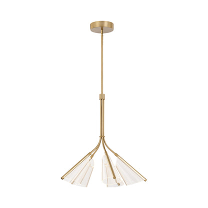 Mulberry LED Pendant Light in Brushed Gold (5-Light).