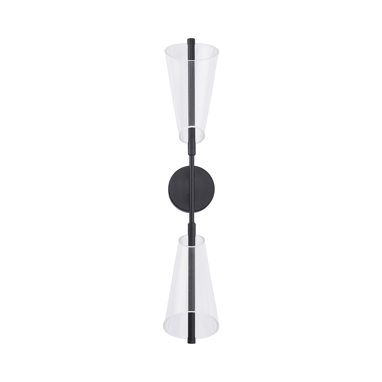 Mulberry LED Wall Light in Black (2-Light).