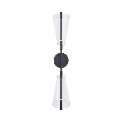Mulberry LED Wall Light in Black (2-Light).