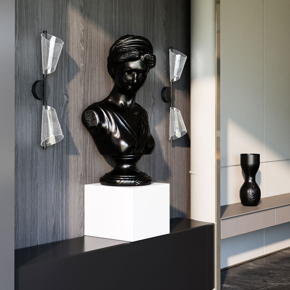 Mulberry LED Wall Light in living room.