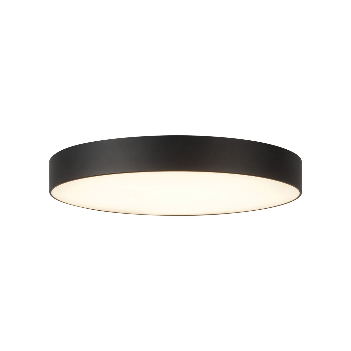 Musa LED Flush Mount Ceiling Light in Black (11.13-Inch).