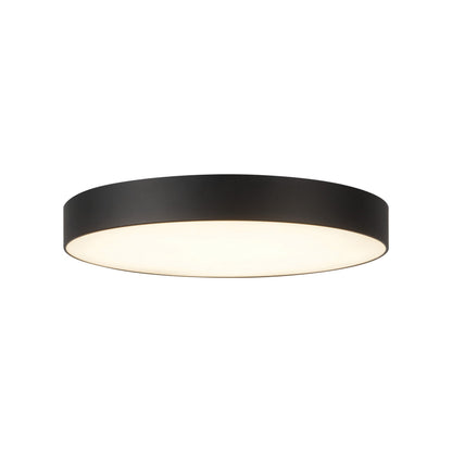 Musa LED Flush Mount Ceiling Light in Black (11.13-Inch).