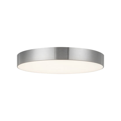 Musa LED Flush Mount Ceiling Light in Brushed Nickel (11.13-Inch).