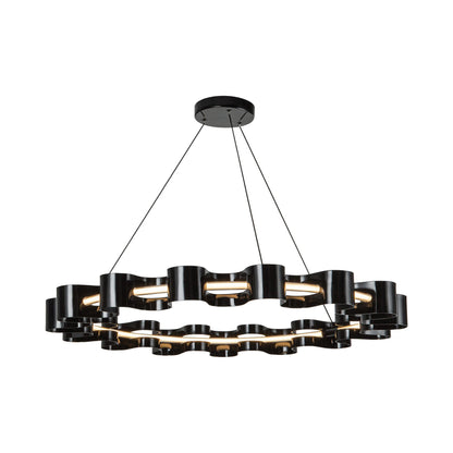 Nami LED Chandelier in Gloss Black.